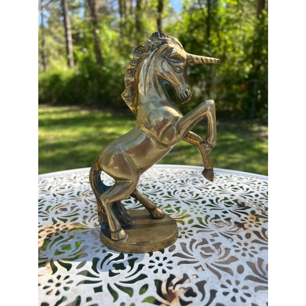 Vintage Brass Unicorn
